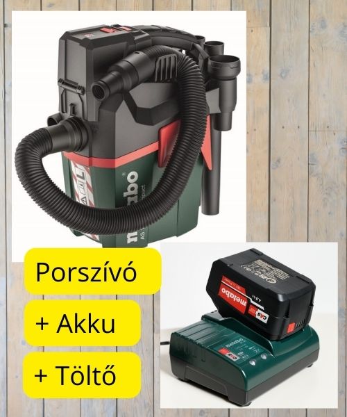 Promóciós termékek 4: Metabo porszívó készlet akkuval és töltővel